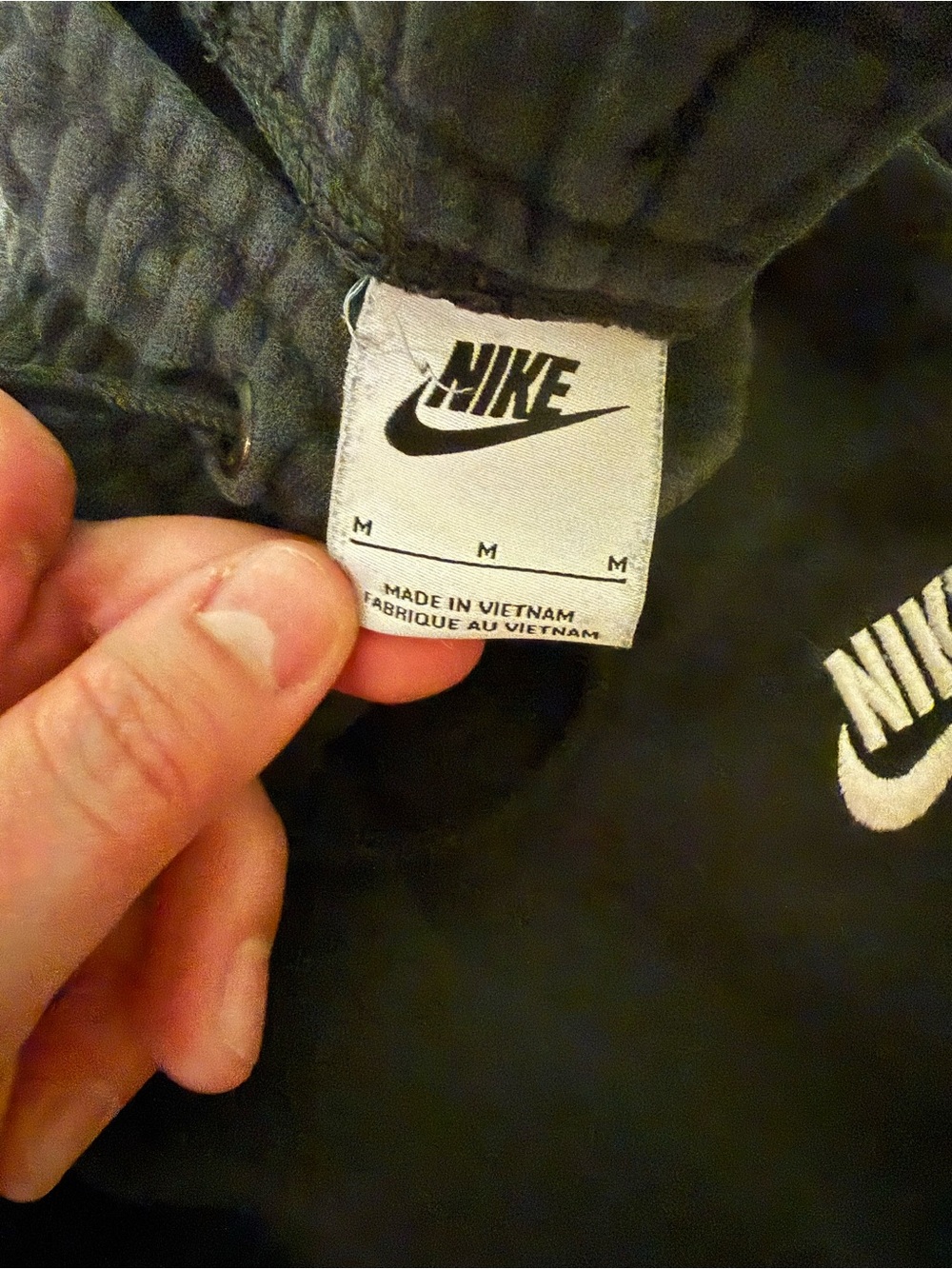 Nike Black Jogger Sweatpants with White Swoosh size M - Picture 3 of 3
